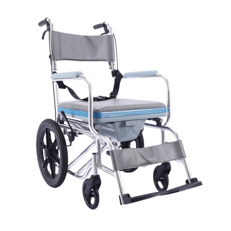 YSM2058 Shower and Commode Folding Manual Wheelchair