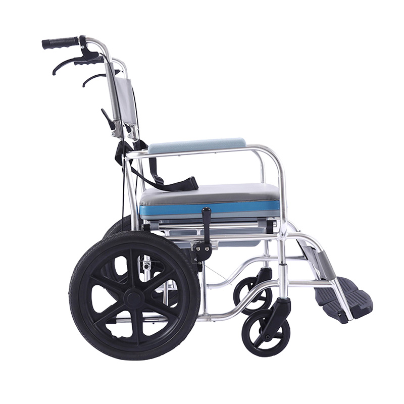 YSM2058 Shower and Commode Folding Manual Wheelchair