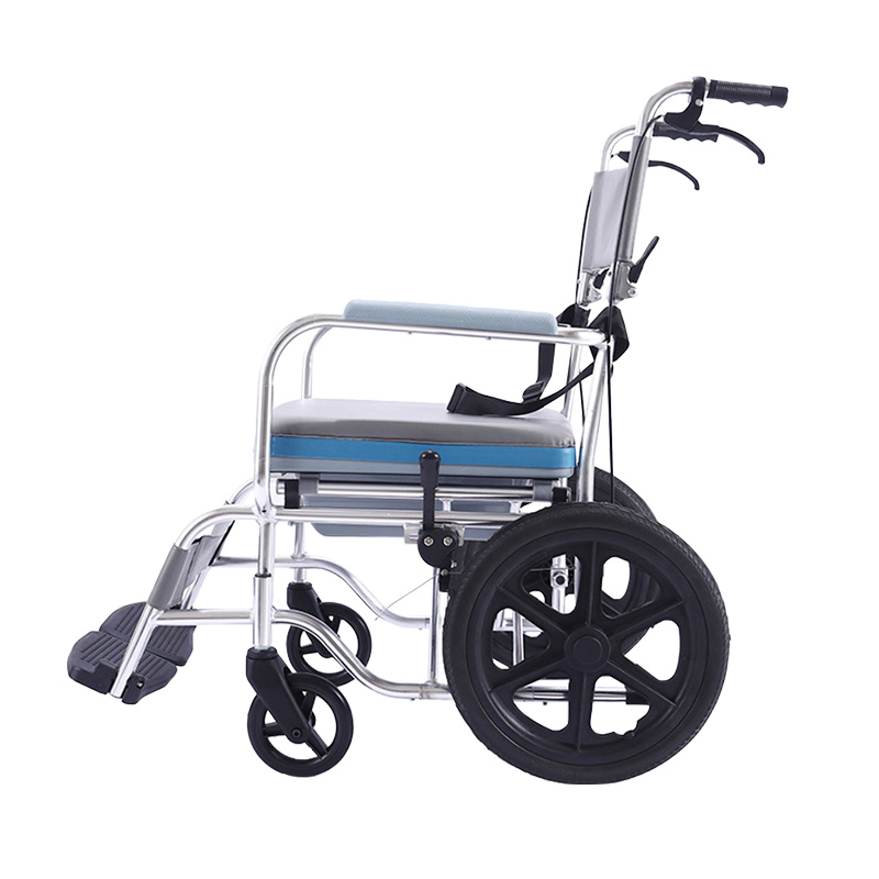 YSM2058 Shower and Commode Folding Manual Wheelchair